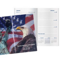 Patriotic Liberty Work Weekly Pocket Planner w/ Color Map